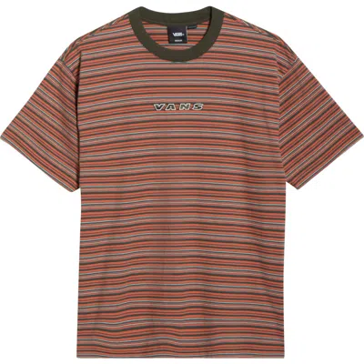 Vans Cameron Stripe Cotton T-shirt In Multi
