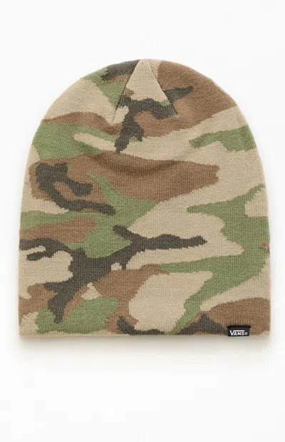 Vans Camo Skull Beanie In Camouflage