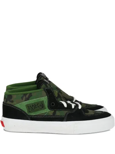 Vans Camouflage-print Lace-up Sneakers In Green
