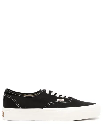 Vans Canvas Lace-front Sneakers In Black