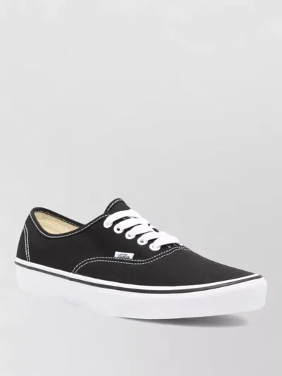 Vans Authentic Sneakers Black Canvas Lace Up Skateboarding Shoes Hawk511 In Burgundy