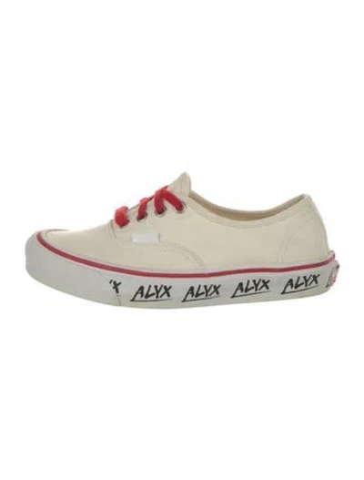 Pre-owned Vans Canvas Printed Sneakers In White
