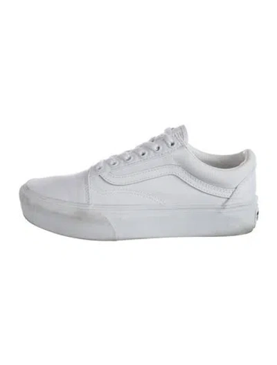 Pre-owned Vans Canvas Sneakers In White