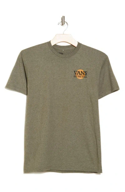 Vans Castastic Logo Graphic T-shirt In Heather Military