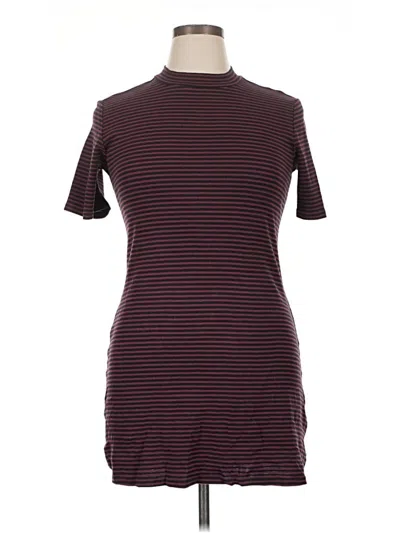 Pre-owned Vans Casual Dress In Burgundy