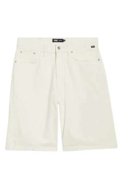 Vans Check-5 Baggy Denim Shorts In White