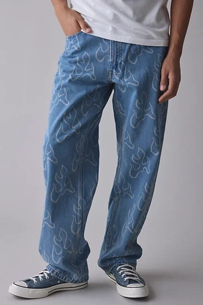 Vans Check Blaze Loose Fit Jean In Stonewash Blue, Men's At Urban Outfitters
