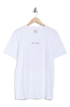 Vans Check Logo Cotton Graphic T-shirt In White
