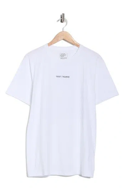 Vans Check Logo Cotton Graphic T-shirt In White