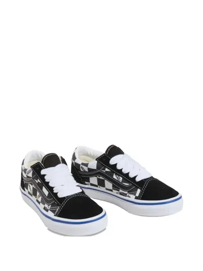 Vans Kids' Check-print Sneakers In Black
