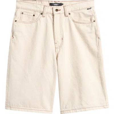 Vans Check-5 Baggy Denim Shorts In Neutral