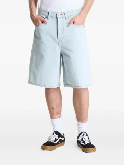 Vans Check-5 Baggy Denim Shorts In Blue