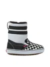 Vans Checkboard Snow Boots In Black