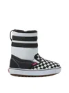 Vans Slip-on Checkerboard Snow Boots For Teens In Black