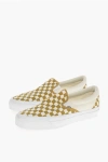 Vans Checked Two Tone Reissue 98 Slip On Sneakers In Brown