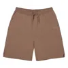 Vans Checker Logo Shorts 'tan' In Brown