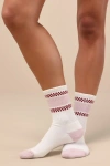 Vans Checker White And Rose Pink Flag Crew Socks