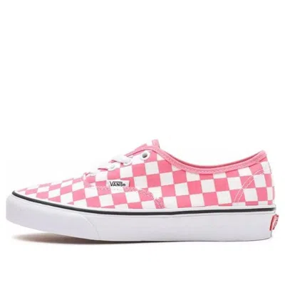 Vans Checkerboard Authentic Checkboard Pink/white In Multi
