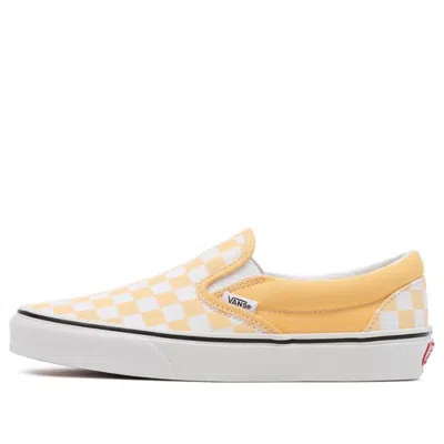 Vans Checkerboard Classic Slip-on Low-top Sneakers White/yellow