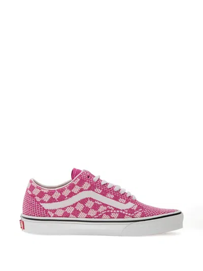 Vans Checkerboard Old Skool Sneakers In Pink