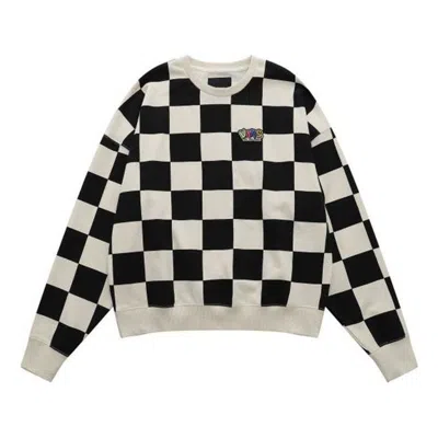 Vans Checkerboard Round Neck Pullover Sweatshirt 'black White'