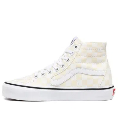 Vans Checkerboard Sk8hi Tapered In White