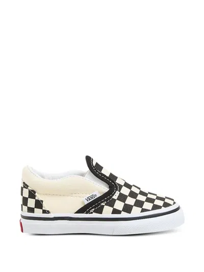 Vans Babies' Slip On V Checkerboard "black White"