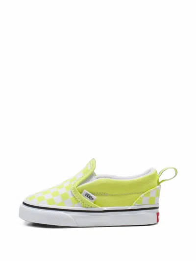 Vans Kids' Checkerboard Slip-on V Sneakers In Black