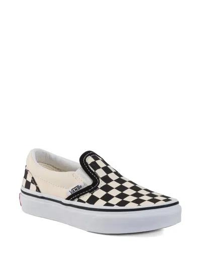 Vans Kids' Checkerboard Sneakers In White