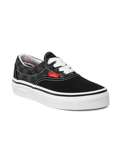 Vans Kids' Checkerboard Trainers In Black