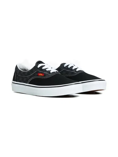 Vans Kids' Checkerboard Trainers In Black