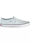 VANS CHIC LIGHT BLUE SPORTY SNEAKERS WITH LOGO ACCENT