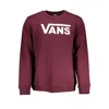 Vans Chic Pink Crewneck Fleece Sweatshirt In Red