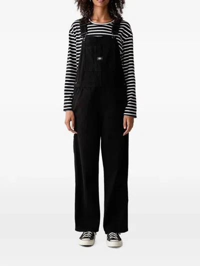 Vans Chore Denim Dungarees In Black