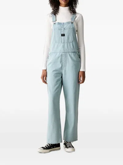 Vans Chore Denim Dungarees In Blue