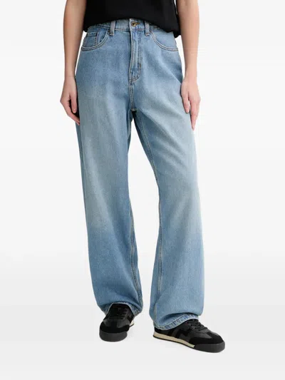 Vans Cinched Check-5 Baggy Trousers In Blue