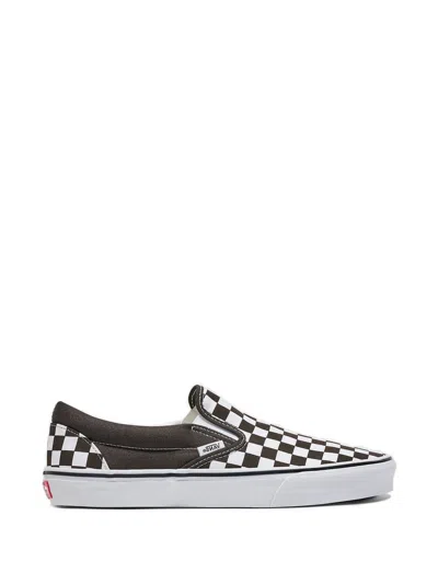 Vans Classic Checkerboard Sneakers In Black