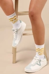 Vans Classic Checkerboard White Multi Three-pack Crew Sock Set In White