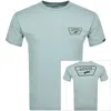 VANS VANS CLASSIC FIT FULL PATCH BACK LOGO T SHIRT BLUE