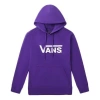 Vans Classic Fleece Lined Hooded Pullover Couple Style Purple