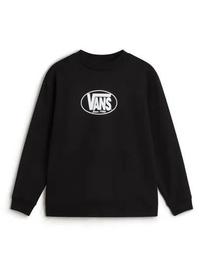 Vans Classic Oval Crew Mini Sweatshirt In Black