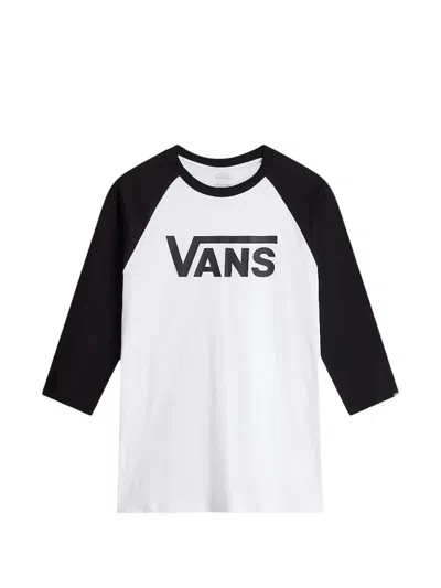 Vans Classic Raglan-sleeve T-shirt In White
