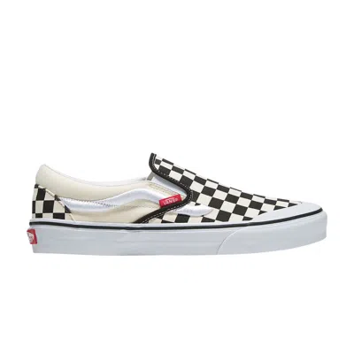 Pre-owned Vans Classic Slip-on 138 'sidestripe - Black Checkerboard'