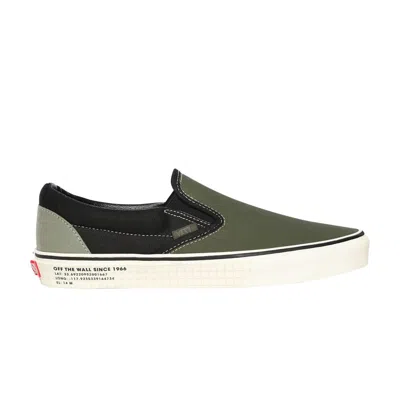 Pre-owned Vans Classic Slip-on '66 Supply - Vetiver Black' In Green