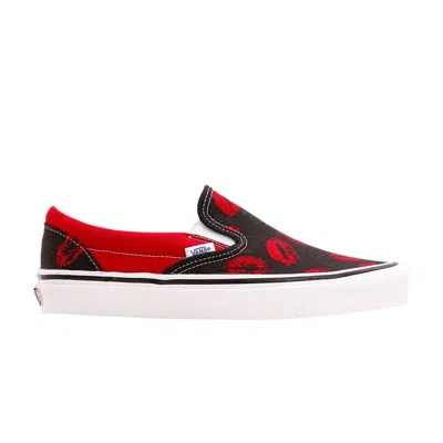 Pre-owned Vans Classic Slip-on 98 Dx 'anaheim Factory - Hotlips' In Black