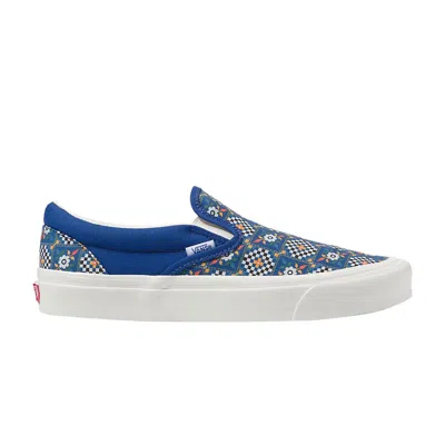Pre-owned Vans Classic Slip-on 98 Dx 'anaheim Factory - Tile Checkerboard' In Blue