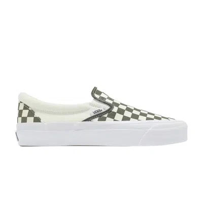 Pre-owned Vans Classic Slip-on 98 Lx 'checkerboard - Grape Leaf Green' | Men's Size 3.5