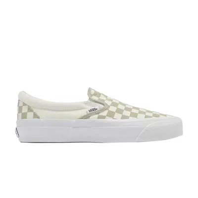 Pre-owned Vans Classic Slip-on 98 Lx 'checkerboard - Light Brown' | Cream | Men's Size 7.5 In White
