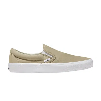 Pre-owned Vans Classic Slip-on 'check Bumper - Khaki' In Green
