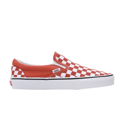 Pre-owned Vans Classic Slip-on 'checkerboard - Burnt Ochre' In Orange